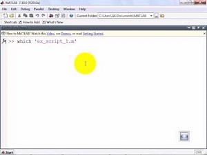 Basic Using of MATLAB 11/20: Script-M File