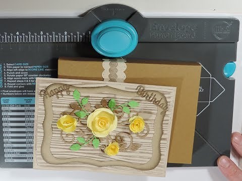 How to make a box any size with the envelope punch board