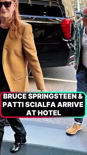 Bruce Springsteen & Patti Scialfa arrive at hotel ❤️😍 #brucespringsteen