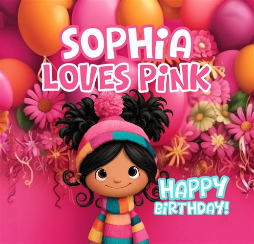 Personalized Pink Birthday Book - Custom Story for Girls Ages 1-8 - Etsy