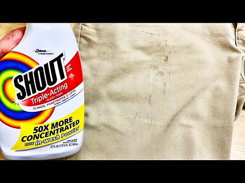 How to use Shout Stain Remover - how to remove stains from clothes