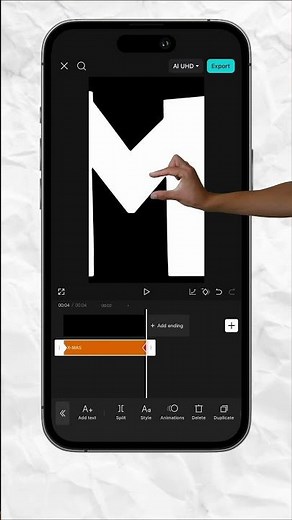 How to create a transparent text intro with your phone