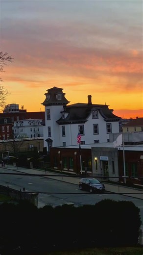 Stunning Sunset Over Fall River, Massachusetts