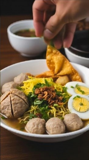 🍜 Delicious Bakso – Indonesian Meatball Soup!! #food ##foodie #bakso #meatballs