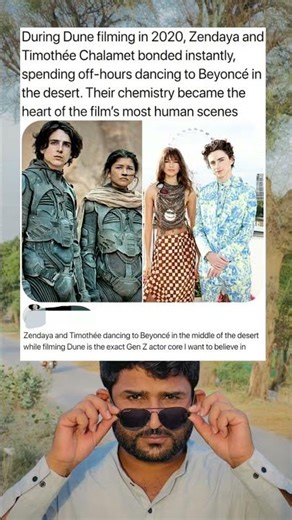 During Dune filming in 2020, Zendaya and