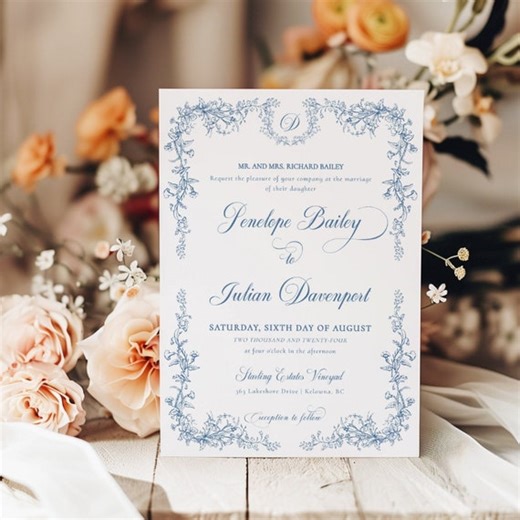 French style wedding invitations | Honestweddingadvice.com