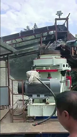 Cobblestone pebble crushing equipment multi-cylinder hydraulic cone crusher #conecrusher #jycrusher