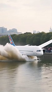 1.8M views · 2.8K reactions | 10s Horror: Airliner Crashes into River Behind Crowds! #UrbanDisaster #PhoneFootage #reelsfypシ #viralreelsfacebook #reelschallenge #viralshorts #shortvideo #2025goals | Gorib Pro | Facebook