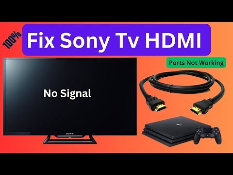 How to Fix Sony Tv Hdmi No Signal || Sony Tv says No Signal