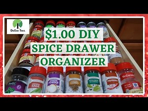 Dollar Tree DIY | Spice Drawer Organizer