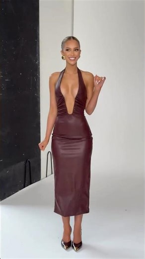 Trending Red Silky Dress #model #fashion #beauty #style #fashionstyle