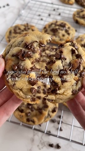 Julie Smithson | Easy Cookie & Dessert Recipes on Instagram: "I’ve got the secret for PERFECT chocolate chip cookies! And if you want the recipe, comment RECIPE! 🍪🤩 Here’s the secret! 😍👇 If you want the most PERFECT Chocolate Chip Cookies keep reading!!! If you are making a batch of cookies you’ve NEVER made before... 1) use mini chocolate chips!! It’s literally a game changer!! Or you are trying this recipe for the first time.🤩 2. Don’t forget to bake a TEST COOKIE! 🍪 Test your oven temp 