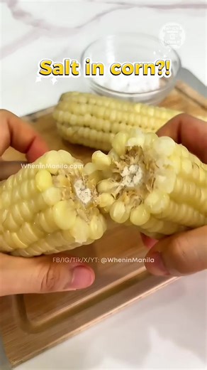 Learn why adding a pinch of salt to your corn makes it 10X better! This seasoning hack is the upgrade your corn needs! #hack #food #vegetable #cooking