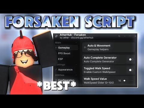Forsaken Script – Auto Instant Generator, Auto Kill All, Inf Speed, Inf Stamina, Auto Win and More!