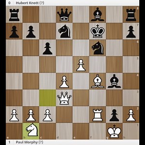 This is Paul Morphy's Special Game | Morphy vs Knott 1859 #chess #ajedrez #échecs #kingshunt #Boardgames #FIDE #sports | Kings Hunt