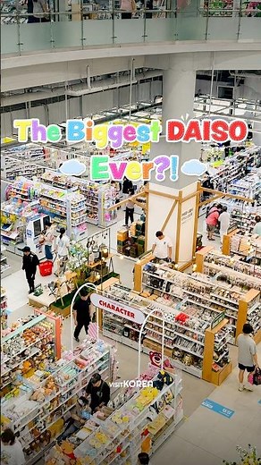 A must-visit shopping stop on any trip to Korea—DAISO! 🛒