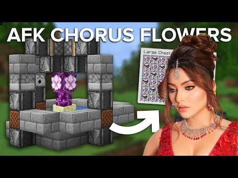 Minecraft Chorus Flower Farm - AFKable and Easy to Build!