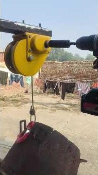 air condition installation winch with auto lock up #mechanic #diy #automobile #tools #bosch #dewalt