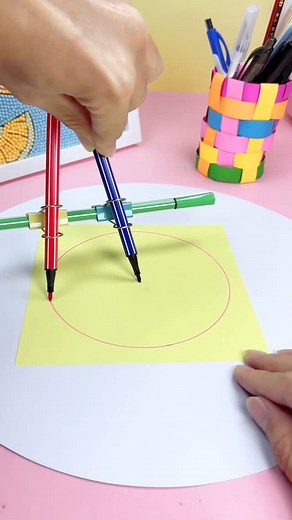 paper crafts creator on Instagram: "use a dovetail clip as a compass substitute #dovetailclip #compass #diy #handmade #creative #hack #craft #tools #easy #resourceful"