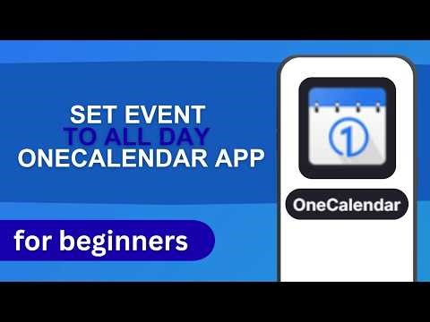 How to Set Event to All Day in OneCalendar App | OneCalendar Tutorial For Beginners