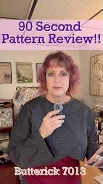 🧵🪡 90 Second #Sewing Pattern Review - Butterick 7013