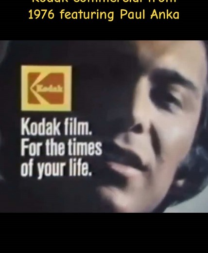 Memorable Kodak Commercial from 1976 Featuring Paul Anka