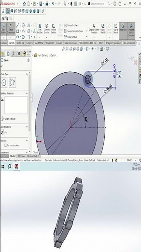 SolidWorks Tutorial: Practice Problem 3.8 #solidworks #CAD #cadsoftwaretutorial #solidworkstutorials