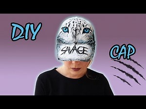 DIY Custom painted baseball cap - step by step tutorial