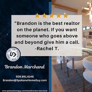 Another 5 ⭐️ review for Brandon! Thanks so much to Rachel for sharing your experience with our Team :) . . . . . Looking to buy, sell, or invest? Connect with Brandon here ⬇ https://www.spokanehomeguy.com/team/brandon-marchand #shg #spokanehomeguy #spokanewa #winyourbestlife #testimonials #weloveourclients #Spokanerealtor #spokane | The Spokane Home Guy Group | Facebook