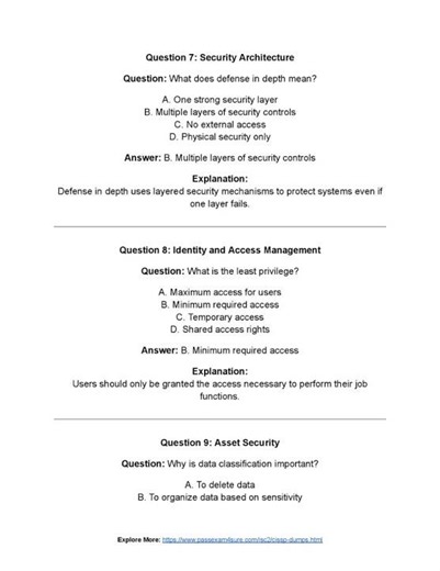 CISSP Exam Study Material & Practice Questions for Easy Success