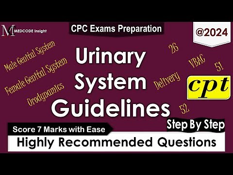 CPT Urinary System Guidelines related Questions