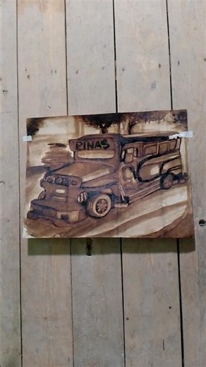 Coffee paint, Jeepney #art