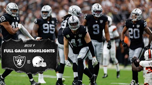 Full Game Highlights: Raiders vs. Browns - Week 4