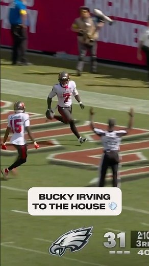 BUC-KY! BUC-KY! 🗣️ 📺: #PHIvsTB on FOX #touchdown #buckyirving #buccaneers #nfl #football