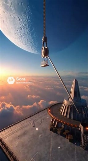 The moon is not that close SORA but you get the idea.... lightweight but weighted, helium based