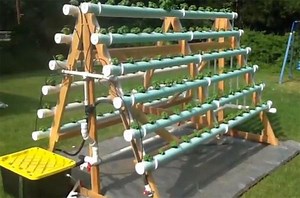 How To Grow 168 Plants In A 6 X 10 Space With A DIY A-Frame Hydroponic System