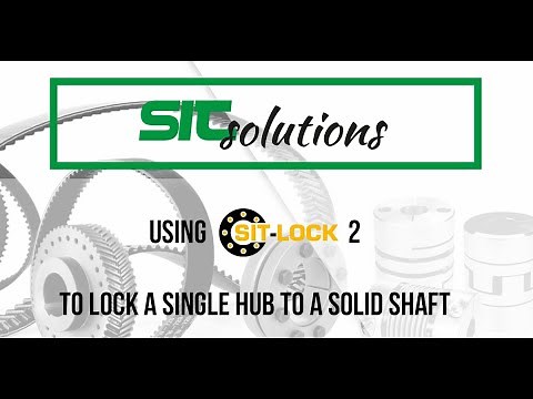 SIT SpA: Using SIT-LOCK® 2 to lock a single hub to a solid shaft.