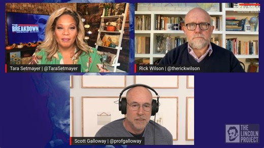 6.4K views · 312 reactions | Young men face increasingly difficult odds — a factor which likely drives some towards political extremism. Author of ‘Adrift: America in 100 Charts’, Scott Galloway joined The Breakdown with Rick Wilson and Tara Setmayer to discuss. | The Lincoln Project | Facebook