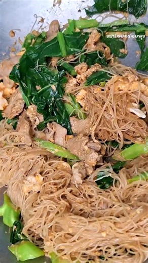 Stir-fried rice noodles with soy sauce