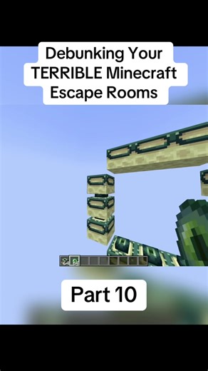 Debunking Your TERRIBLE Minecraft Escape Rooms#minecraft #fyp #viral