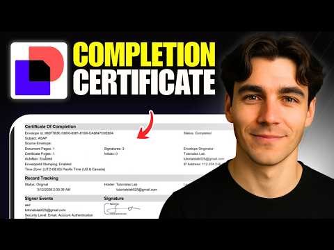 How to Get a DocuSign Certificate Of Completion (Tutorial 2026)
