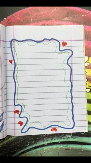 Aesthetic margin idea | easy border design idea | Easy margin idea | Front page decoration | Notebook decoration | DIY ideas #borderdesign #Diy #margin #doodlesoftiktok #drawing