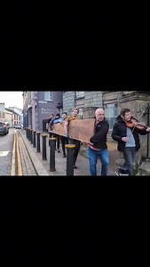 66K views · 494 reactions | Myles McCann’s bar in Omagh has closed down after two decades. To mark the occasion. renowned fiddle player Shane McAleer played a lament as the counter of the bar was carried along John Street | Irish News | Facebook