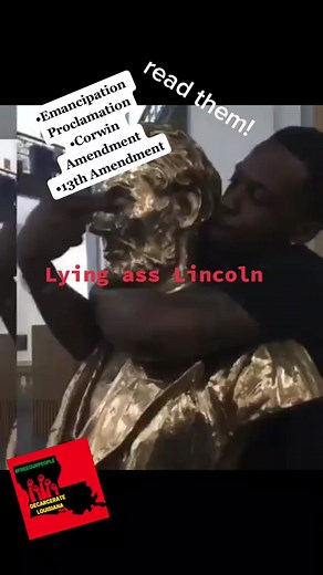 Read the Emancipation Proclamation, the Corwin Amendment then the 13th Amendment. Lincoln got credit because they were hiding the truth that he upheld slavery. #endslavery #abrahamlincoln #decarceratelouisiana