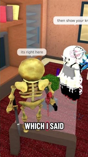 she ALMOST fell for it in Murder Mystery 🔪💀 #mm2 #roblox #robloxmemes #shorts