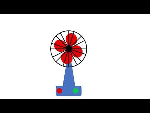 How to Create an Animated Table Fan in PowerPoint | PPT Animation of Table Fan With ON/OFF Switch