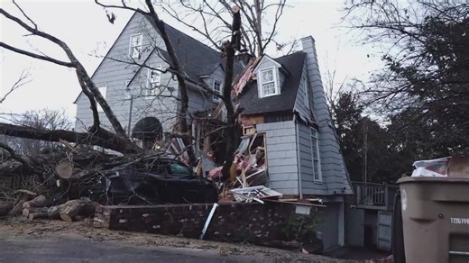 East Tennessee homes severely damaged by fallen trees after overnight storms