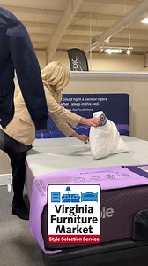 We did the Purple Egg Test and yep… it’s that good 😍🥚 The NEW Purple Rejuvenate mattress is now available at your nearest Virginia Furniture Market showroom & Mattress stores! Come feel the difference 💜 https://www.vafurnituremarket.com/purple | Virginia Furniture Market