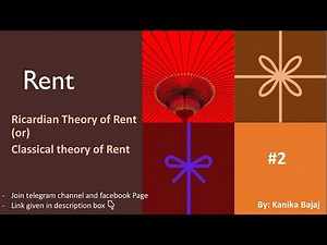 Ricardian Theory of Rent | Assumptions | Determination of rent | Criticism | Part-2 | EK:)