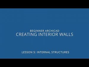 ARCHICAD Beginner Course - 5/1: Creating Interior Walls
